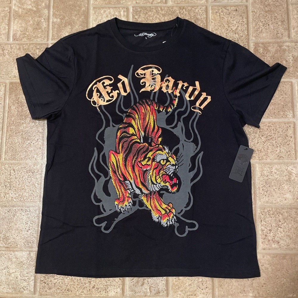 ED HARDY CRAWLING TIGER TEE